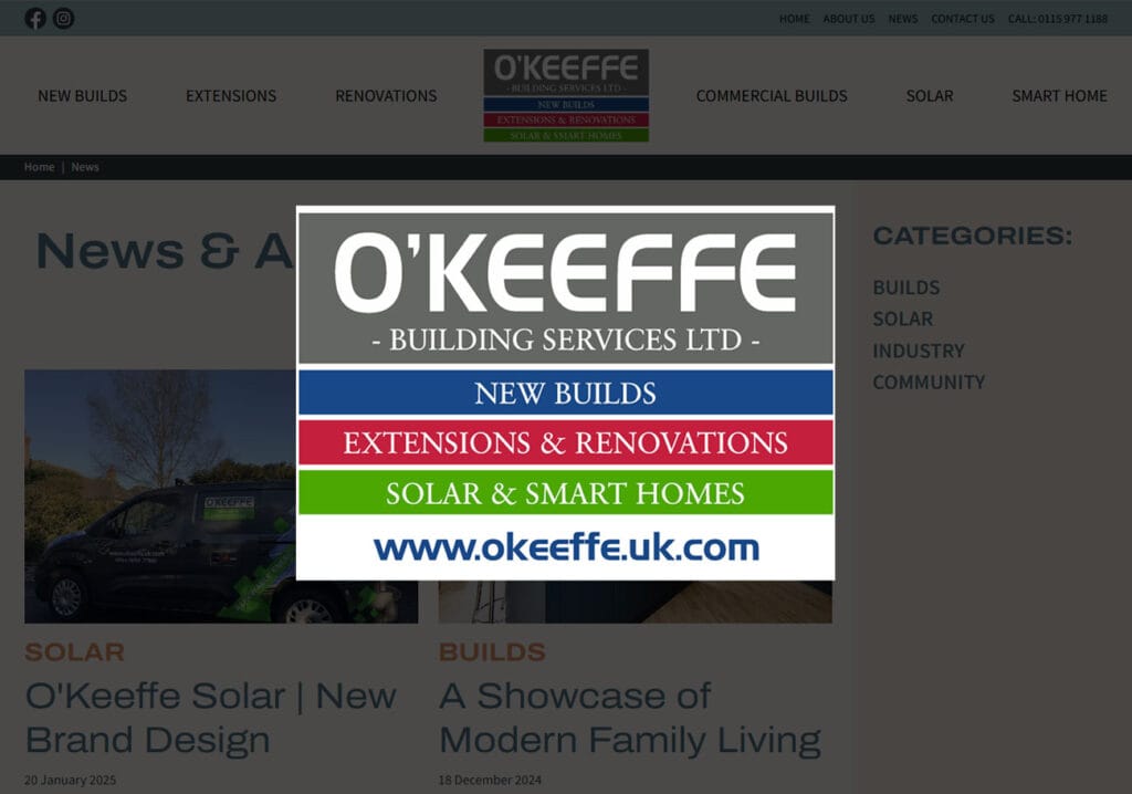O'Keeffe Blog Case Study