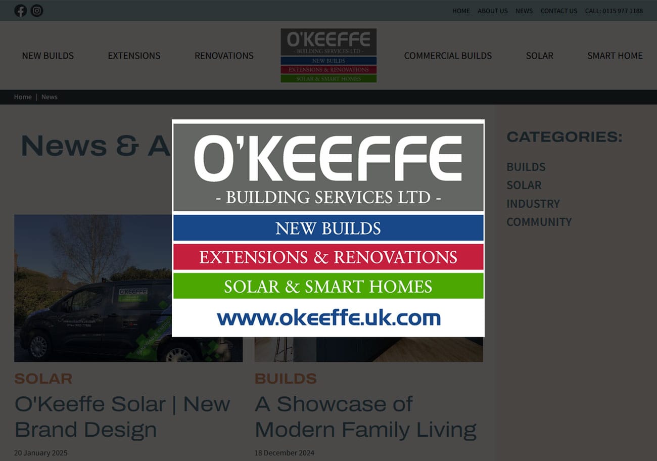 O'Keeffe Blog Case Study