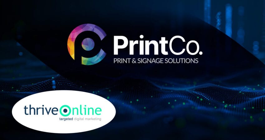 Thrive Online Group UK and Print Co SEO partnership